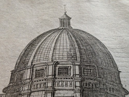 Neue Lutsche Kirche, Peter Schenck Gebäude von Amsterdam, Stampa 1710 - Bild 3 von 8