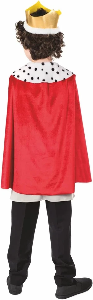 Костюм короля и корона для мальчиков S - XL детская средневековая сказка королевский принц Хэллоуин - Изображение 3 из 4