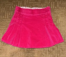 Holiday 2005 GAP KIDS STRETCH Pink Velour /Uncut Cord Pleated SKORT Kids 12R