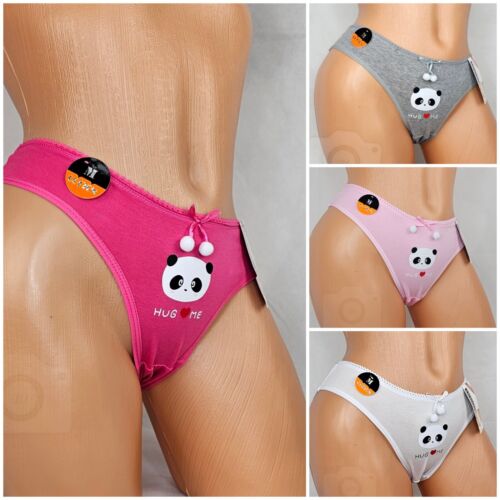 4er Pack M Damen Unterwäsche Panty Süße Panda Höschen Unterhose Slip Geschenk  - Bild 1 von 10