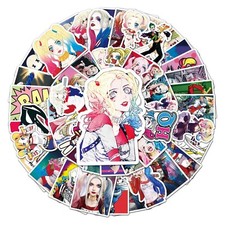 Suicide Squad Harley Quinn Themed Set of 50 Assorted Stickers Decal Set