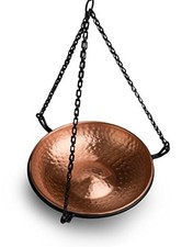 Bird Feeder for Outdoors Pure Copper Hand Hammered Birds Hanging Bird Bath