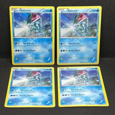 Pokémon Tcg Suicune 30/30 XY Trainer Kit Holo x4