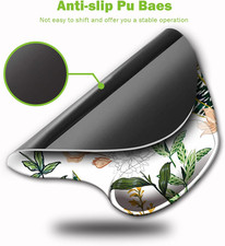 Ergonomic Mouse Pad with Wrist Support, Cute Mouse Pads with Non-Slip PU Base...