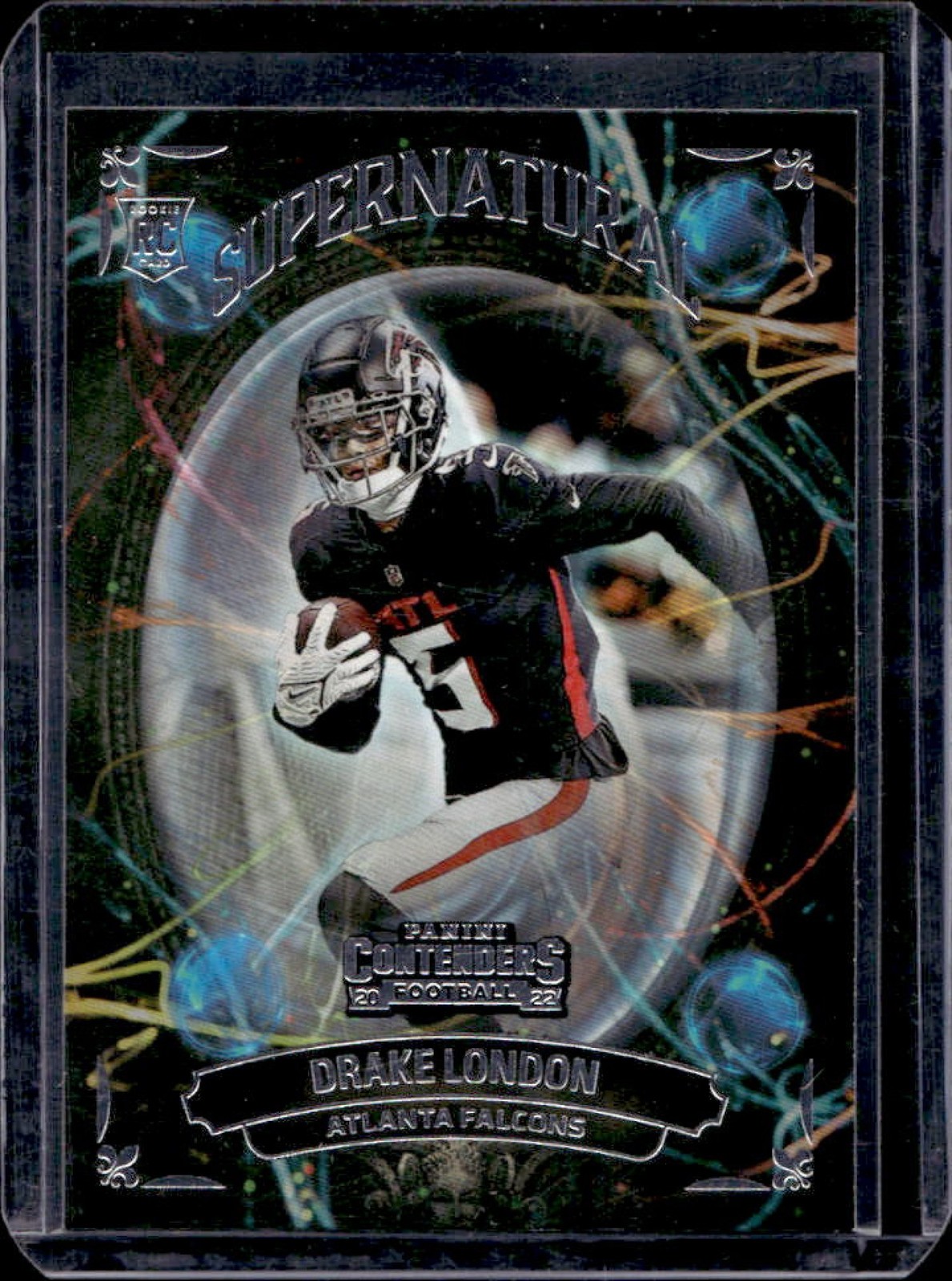 2022 Contenders Drake London Supernatural Rookie RC #SN-DLO Falcons