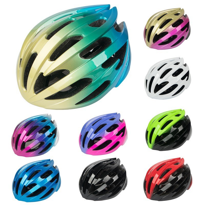 Casco ciclismo adulto Yongbao HO-186 certificato CE PC+EPS 27 prese d'aria 9 colori 57-62CM
