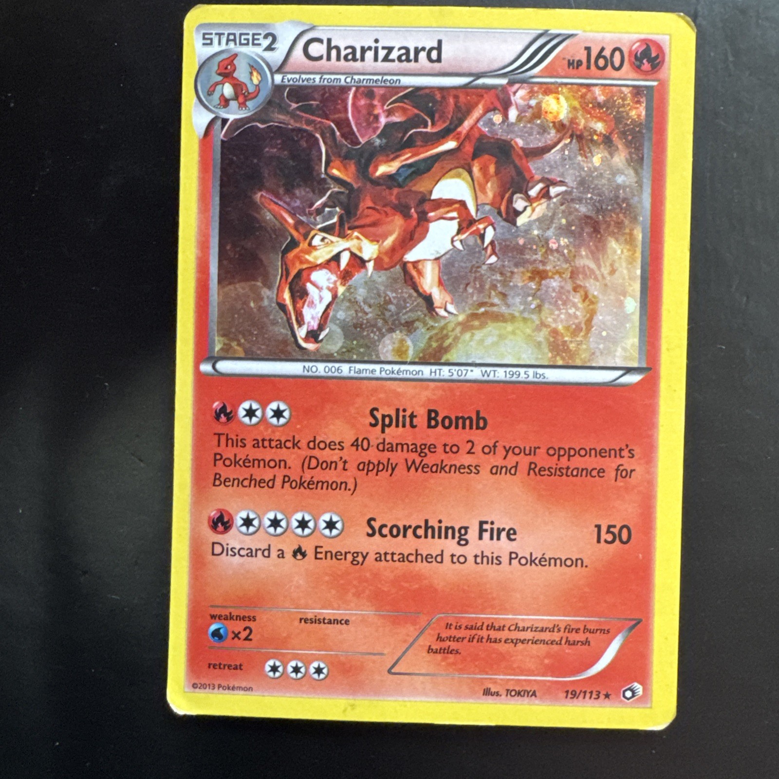 Charizard 19/113 Pokémon TCG Legendary Treasures Cosmos Holo (C)
