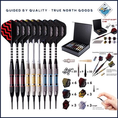 Complete Dart Set with Protective Case, Extra Tips, and Customization Options