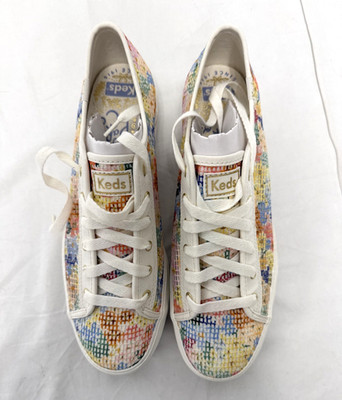 Keds Rifle Paper Colorful Triple Kick Mesh Margaux Sneakers New With Box/ Size 9