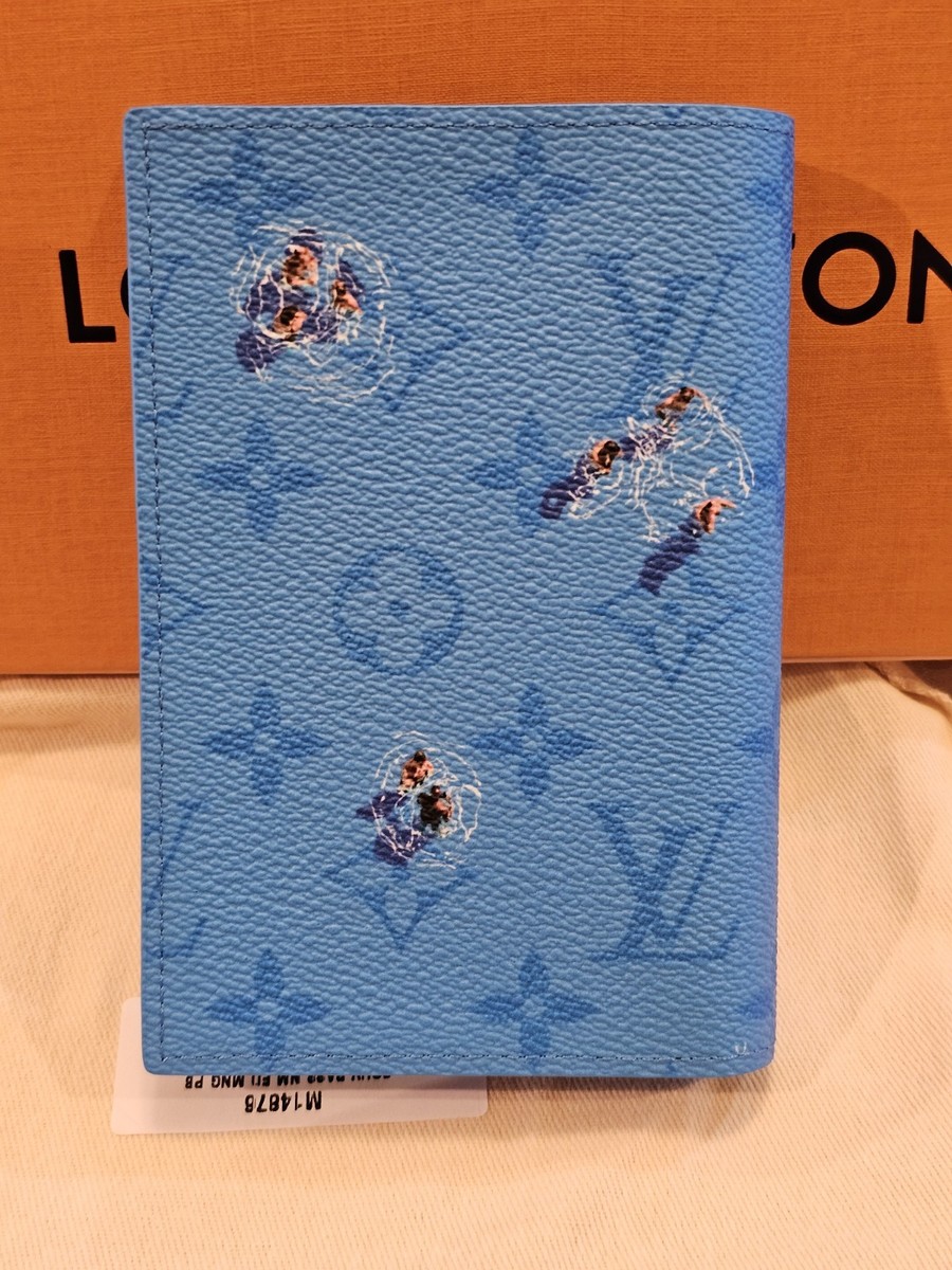 Louis Vuitton Wallet & Passport Blue Lagoon Cover Holder Limited