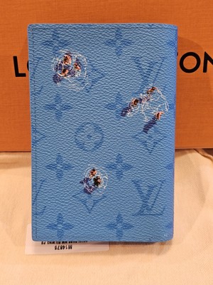 Louis Vuitton Wallet & Passport Blue Lagoon Cover Holder Limited