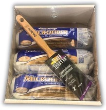 Arroworthy Paint Roller Set 9" x 9/16" Long Pile x 3 + 2" Paint Warrior Angled