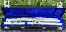 Xing Cheng 3 Piece Silver Flute with Case Spares Repair Needs TLC