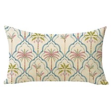 Geometric Palm Tree Lumbar Decorative Throw Pillow Cover 12 x Tropical Plant