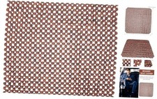 Wooden Bead Car Seat Cushion Bead Seat Covers Car Seat Cushion 43x42cm Coffee