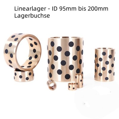 Graphit-Messing Linearlager - ID 95mm bis 200mm Lagerbuchse Selbstschmierendes