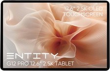 Android ENTITY G12 Pro 12.6" Tablet stylus - 128 GB, Grey OLED Screen