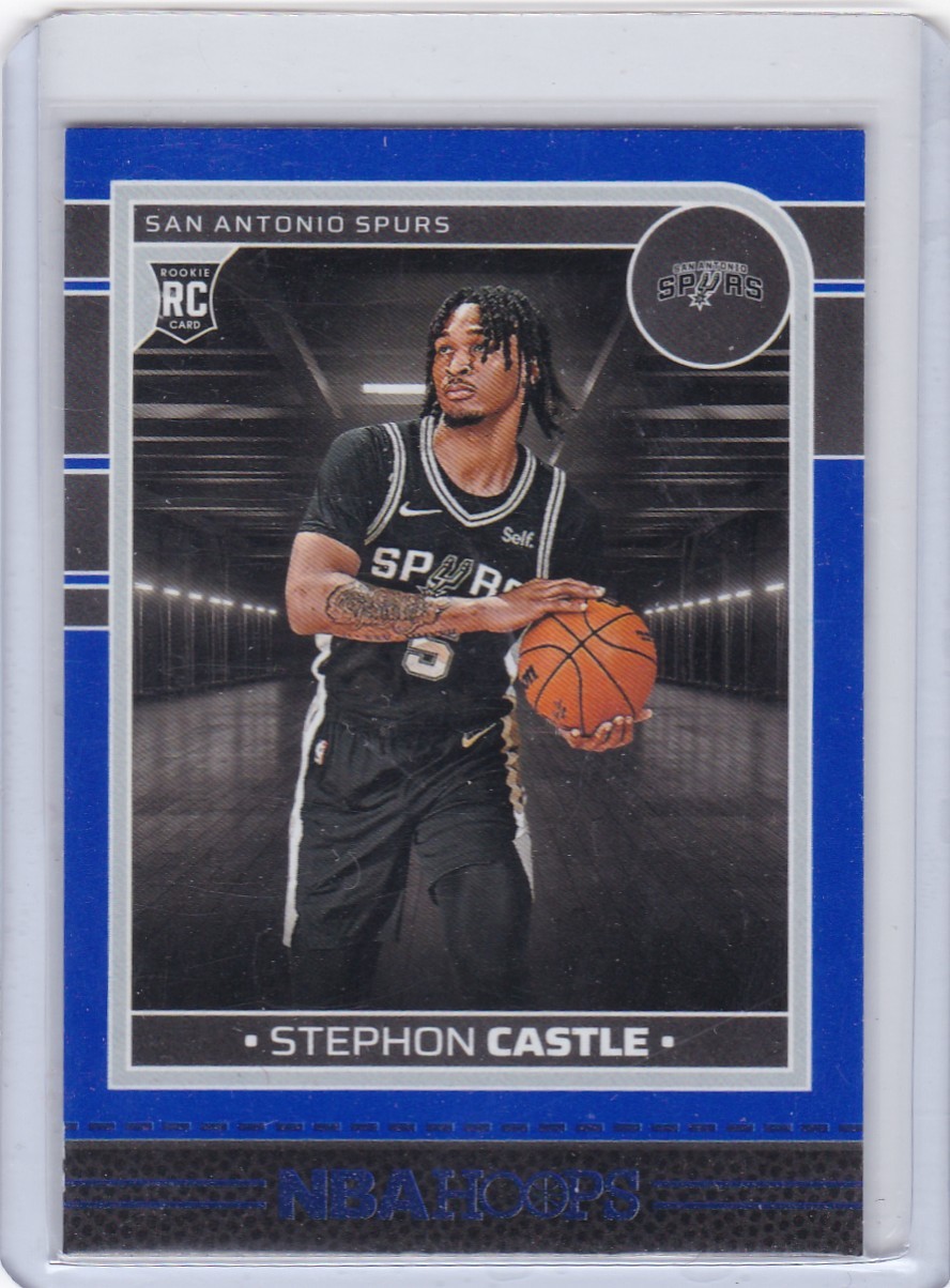 2024 HOOPS #234 STEPHON CASTLE BLUE- SAN ANTONIO SPURS