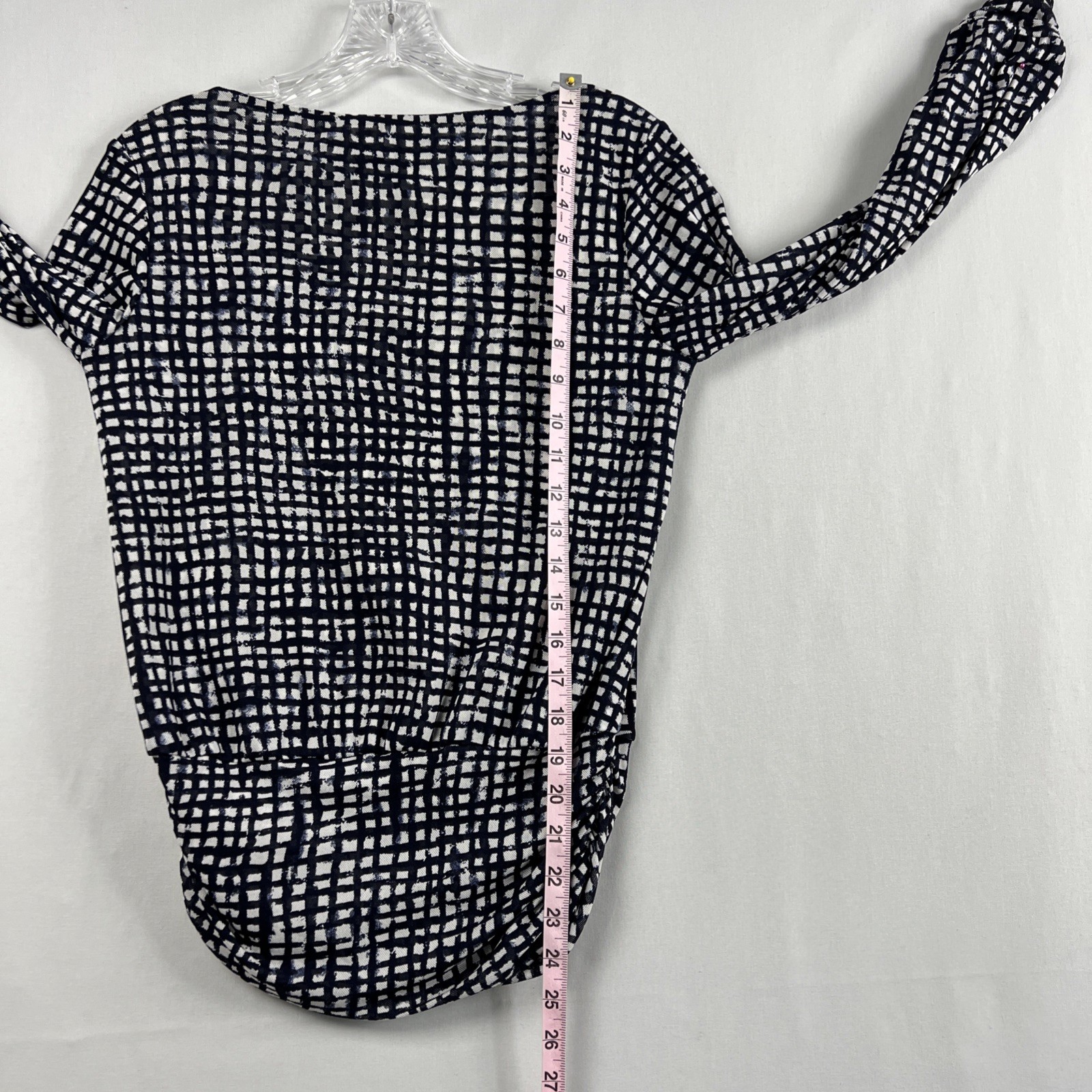 Pendleton Tunic Top Size Medium Navy Check Grid L… - image 8