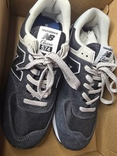 Size 10 Men's New Balance ML574EVB Classic Black White 574 Men's Sport Shoe.