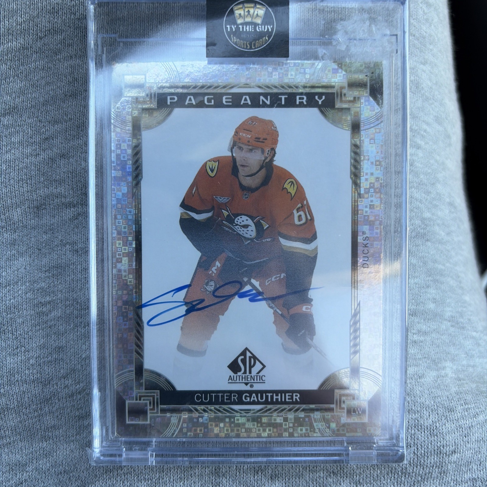 2024 UPPER DECK SP AUTHENTIC #P-85 CUTTER GAUTHIER PAGEANTRY AUTO RC ROOKIE