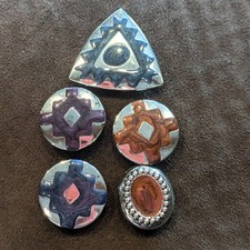 Southwest Style Metal Button Covers