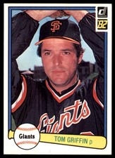 Tom Griffin 1982 Donruss #474 Giants MLB READ FREE SHIPPING AutographDen