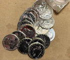 1962 20 Coin Roll Franklin Half Dollar Proofs Brilliant SILVER PROOF, PQ Pieces