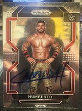 Humberto Signed 2022 Panini Prizm WWE Card #157 Carrillo Autographed