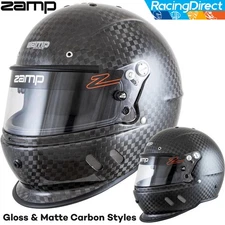 ZAMP - RZ-67D DIRT Racing Helmet | SA2025 Carbon Fiber | Auto / Kart Snell Rated