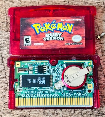 Pokemon Ruby Version + Saves (Game Boy Advance) GBA - Authentic - Tested