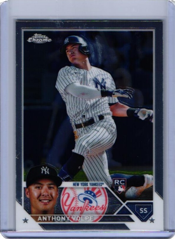 2023 Topps Chrome Anthony Volpe Base RC New York Yankees #4