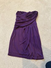 Express Size Small Purple Strapless Cocktail Evening Party Mini Dress