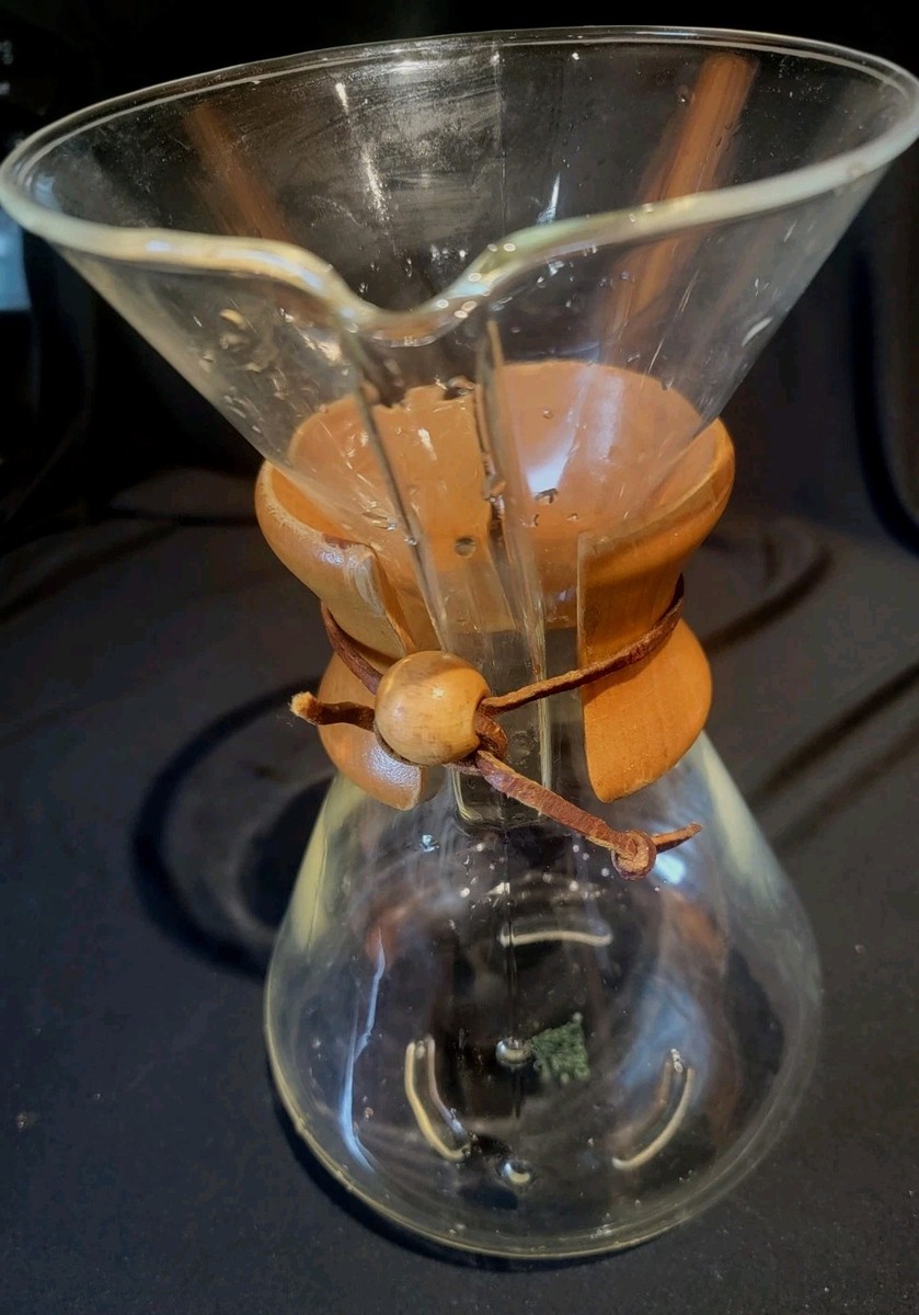 ケメックス パイレックス フラスコ USA Pyrex Chemex hIBI Mid Century CHEMEX Pyrex Glass Green Label Pour Over Coffee Maker