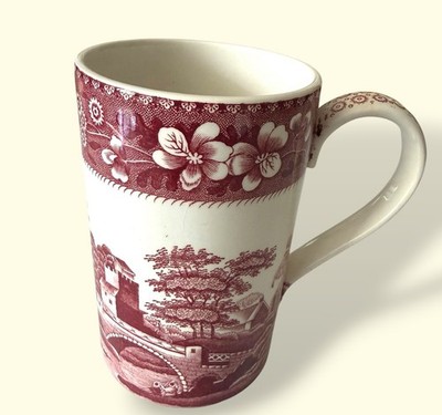 Spode Tower rosa rot Tasse 1970 Bicentenary Commemorative 1770-1970
