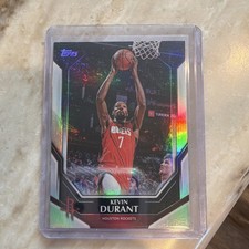 Kevin Durant Topps Chrome Refractor Rockets KD NBA Star Parallel 