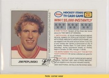 1983-84 ESSO Hockey Stars TV Cash Game Jim Peplinski READ 3v8