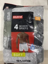 Goldstar Boxerbrief 4 In Pk 100% Cotton