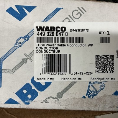 New Genuine Wabco WAB 449 326 047 0 Power Cable 4.7M