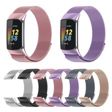 Stainless Steel Metal Loop Watch Band Magnetic Strap For Fitbit Charge 5