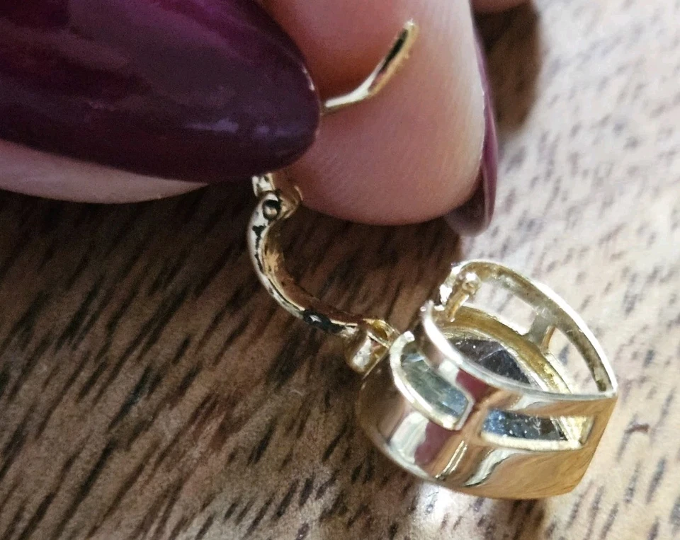 Colgante potenciador aguamarina oro 14k en forma de corazón ideal para poner collar de perlas Foto 3 de 4