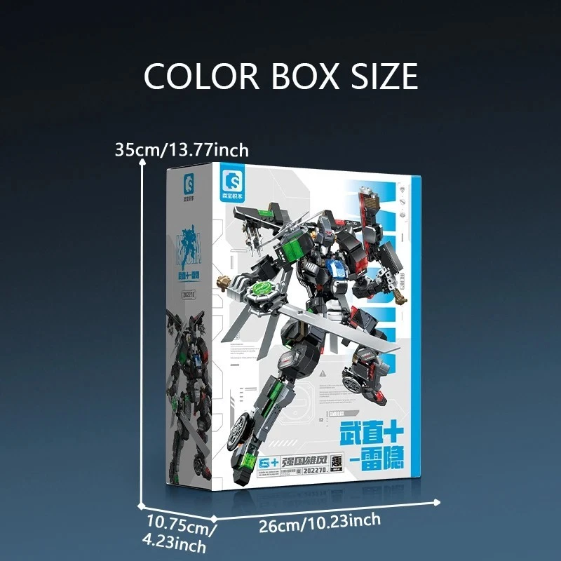 🤖 Transform! SEMBO BLOCK Mecha Warrior—763pcs Robot Bricks Gift - Image 3 of 4