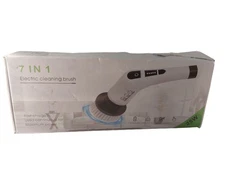 7 In 1 Electric Spin Scrubber Cordless Bathroom Tub Scrubber W/ Long Handle New