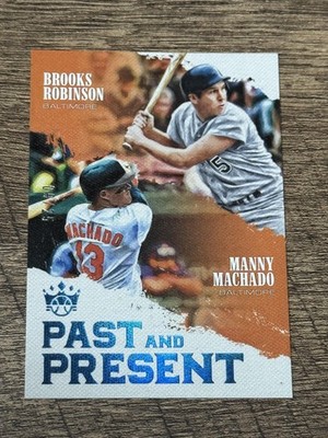 2018 Diamond Kings Brooks Robinson Manny Machado Past & Present Blue /25 Orioles