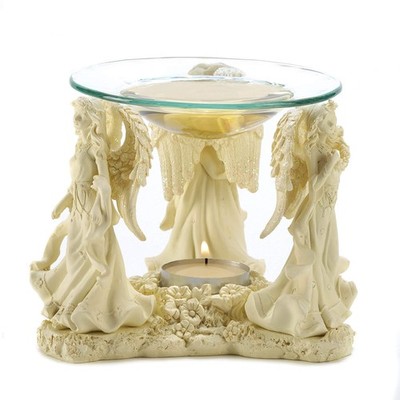 Zingz & Thingz Trio Figurine Base Resin Oil 5.75x5.125x4.625'', Angelic