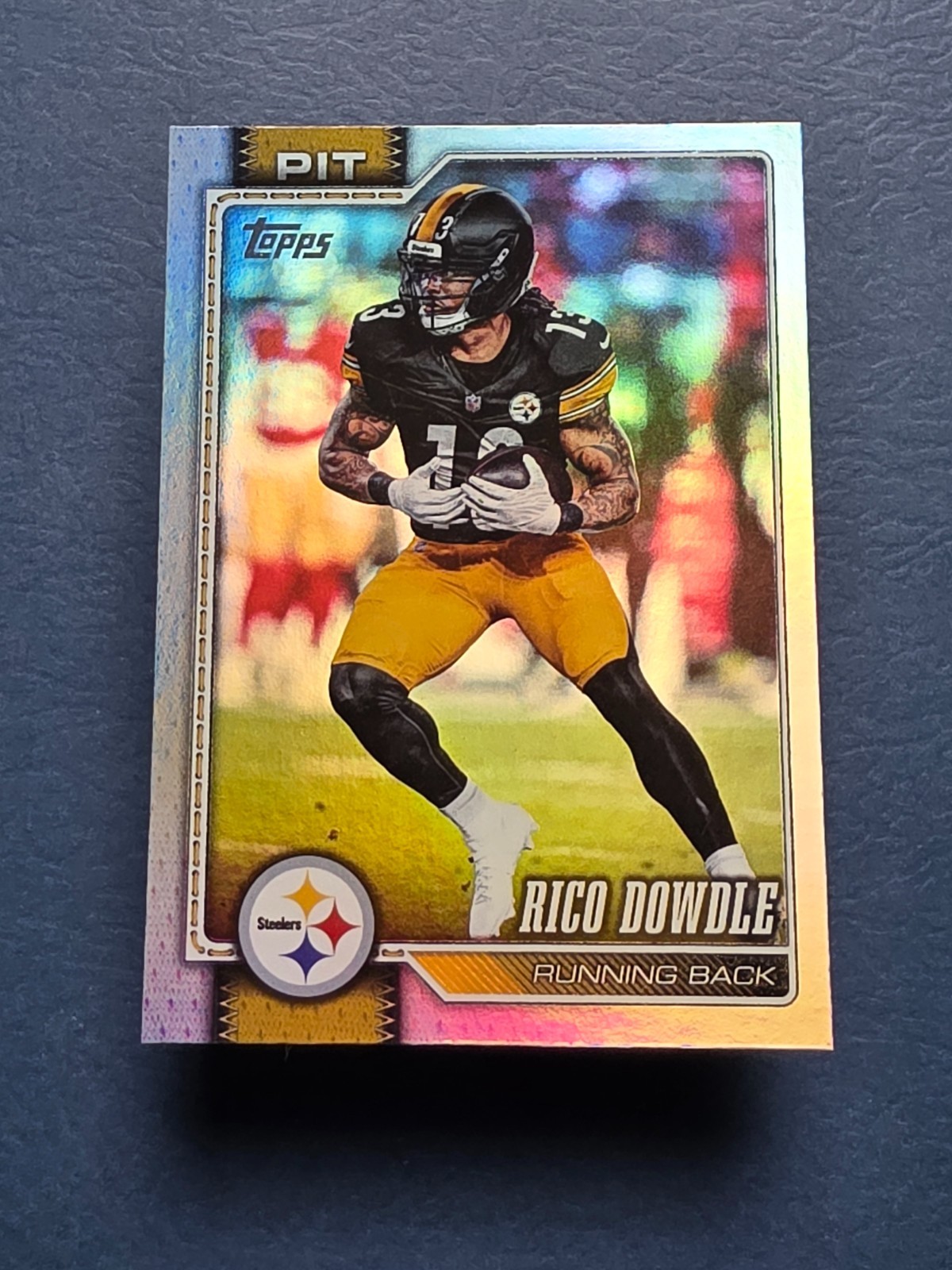 2026 Topps Flagship - Rico Dowdle Rainbow Foil #30