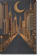 Night City of dreams Bead Embroidery Kit   DIY Beaded Home Decor Wall Art