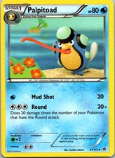 Palpitoad 41/113 Uncommon Legendary Treasures Pokemon Lightly Played