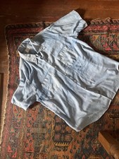 Vintage Big Mac Penn Prest Button Shirt Fits Size XL Chambray Blue Vtg 1960s SS