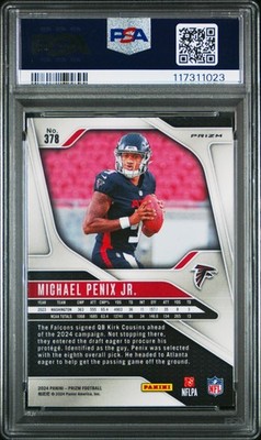 2024 PANINI PRIZM RED/WHITE/BLUE PRIZM #378 MICHAEL PENIX JR